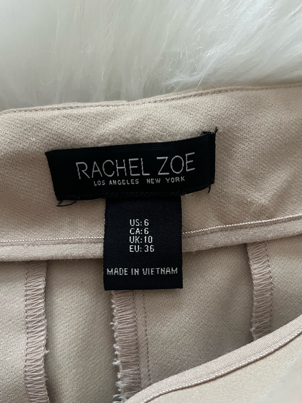 Rachel Zoe Light Beige Women's Trousers size 6 EUC - Picture 4 of 8